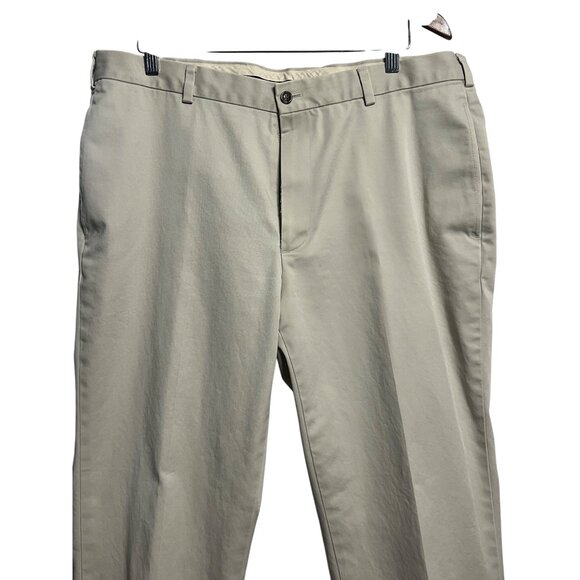 Brooks Brothers Men Advantage Chino Dress Pants W38/L30 Beige 100% Cotton Beige - Picture 2 of 16